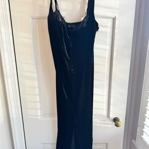 Elegant Black Velvet Dress